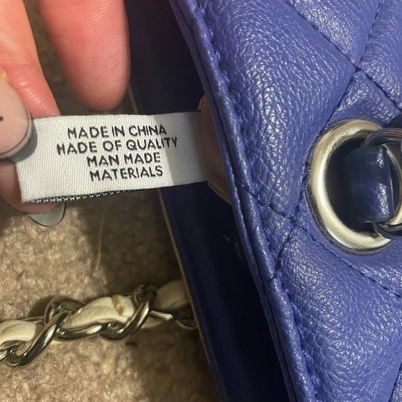 Nine West Blue and Cream Tote bubble shoulder bag - Picture 7 of 10